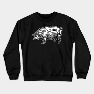 Pork Butcher Chart Crewneck Sweatshirt